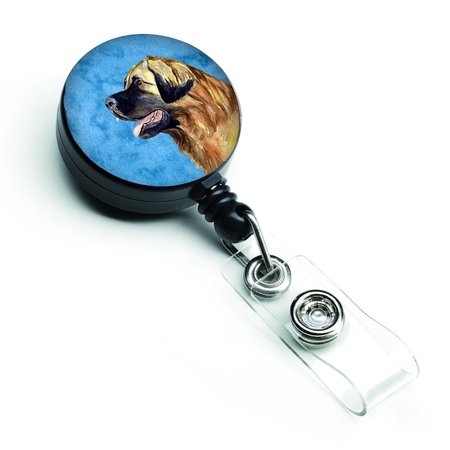 CAROLINES TREASURES Blue Leonberger Retractable Badge Reel LH9393BUBR